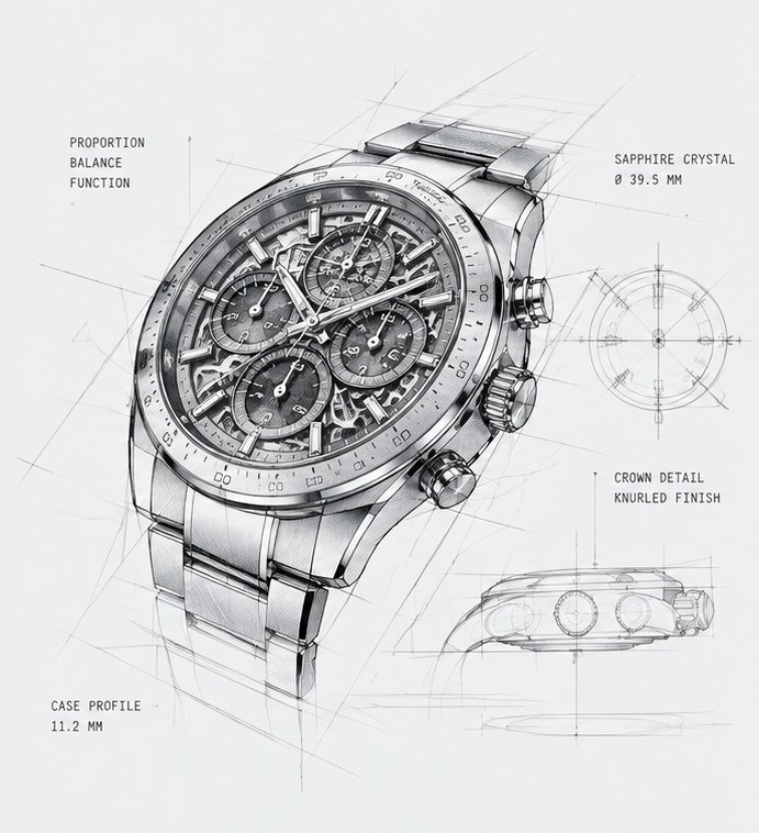 Watch design detail